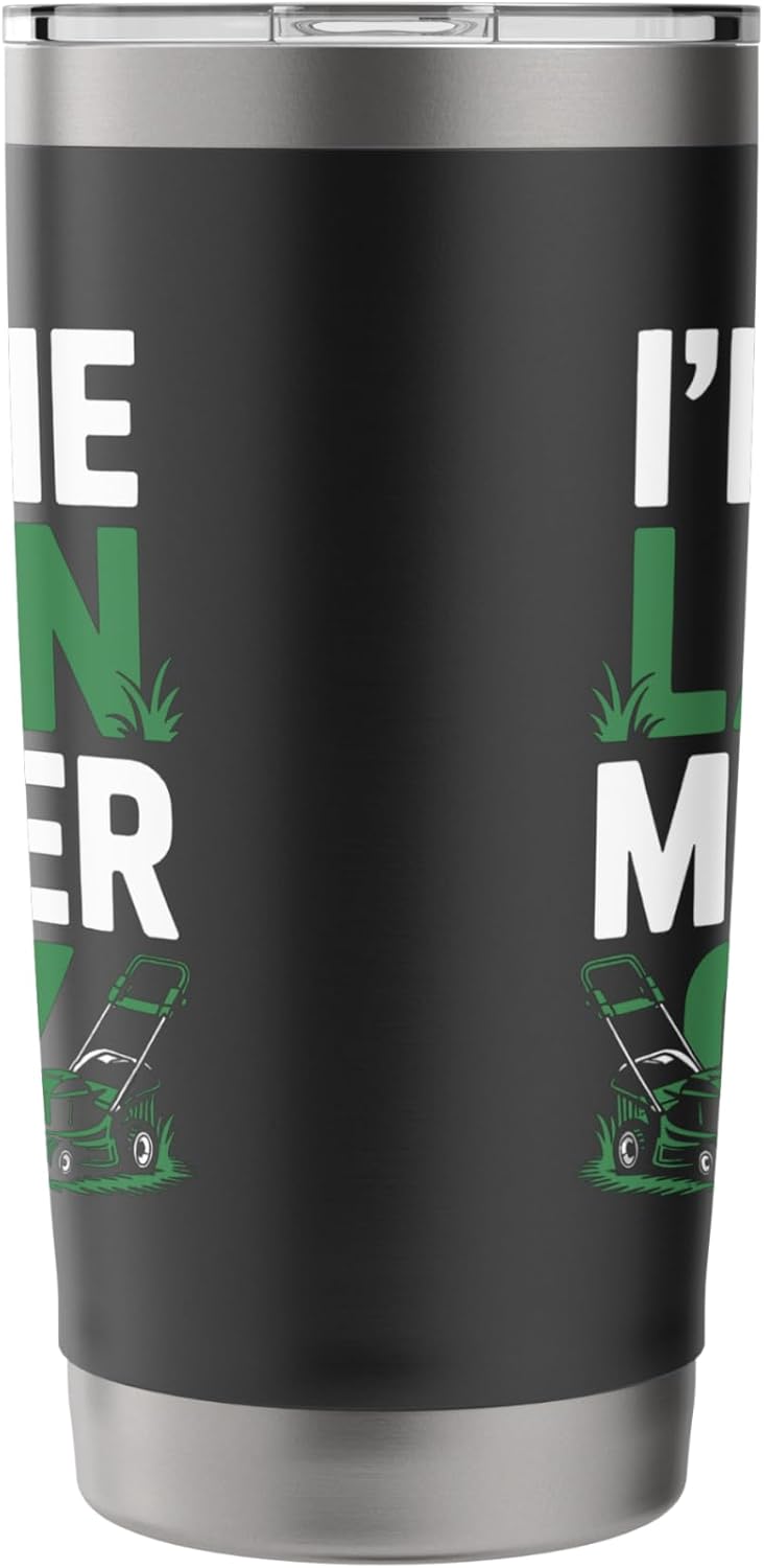 Lawn Mower Guy Lawn Care Mowing Landscaper Father's Day Stainless Steel Insulated Tumbler