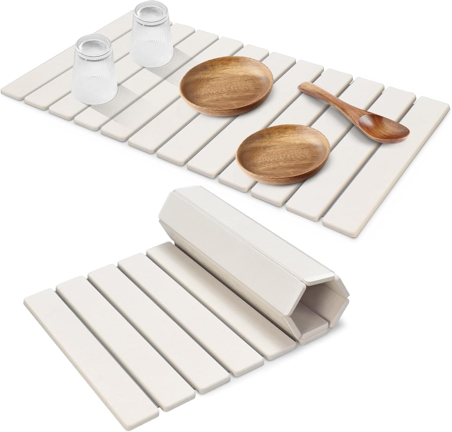 Extral Large Stone Dish Drying Mats for Kitchen Counter, 28"(L)×16"(W)