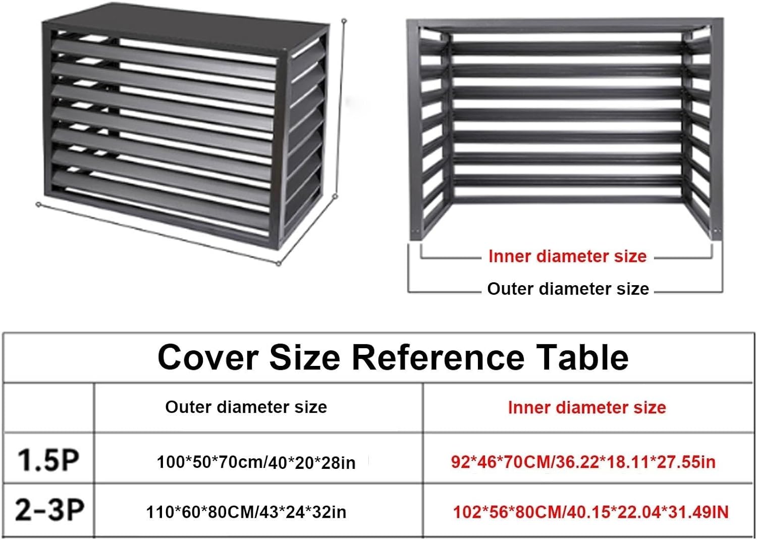 Aluminum Air Conditioner and Heat Pump Cover ,Mini Split Air Condition