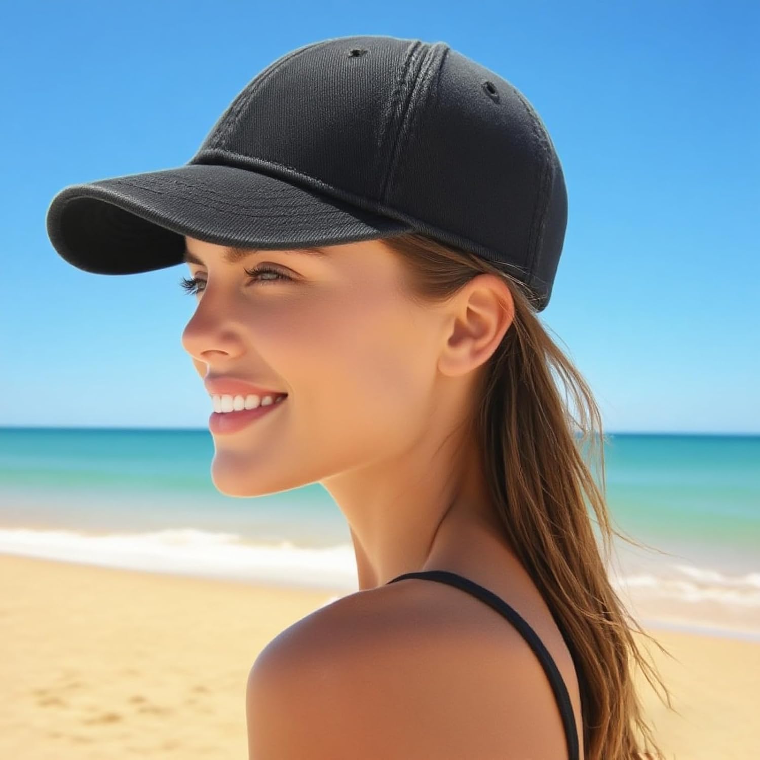 6Pack Unisex Vintage Washed Cotton Baseball Cap Soft Unconstructed Pla