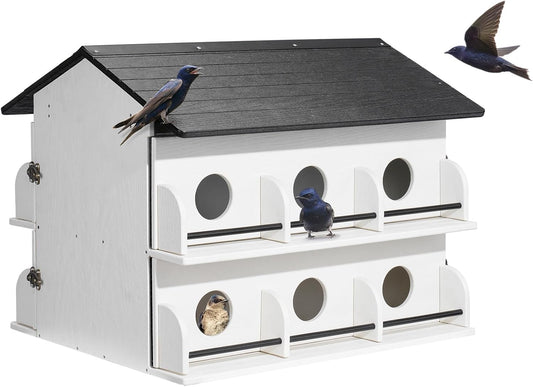 Kingsyard Recycled Plastic Purple Martin House - Pre-Assembled Bird Ho