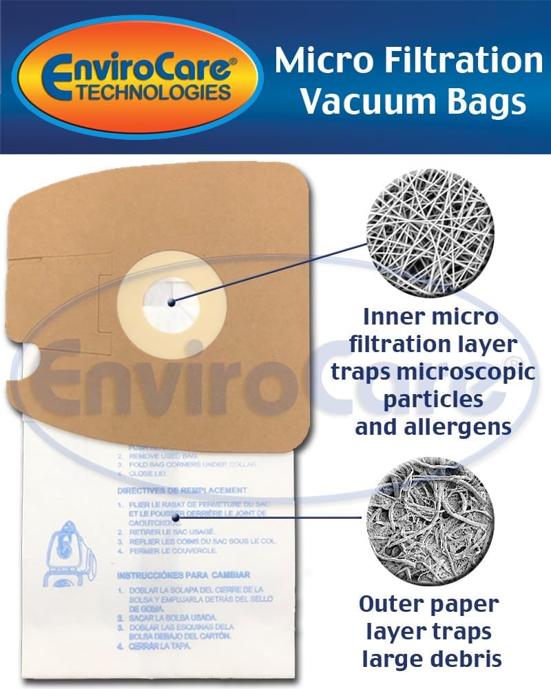 Envirocare Premium Replacement Multi-layer Micro Filtration Vacuum Bag
