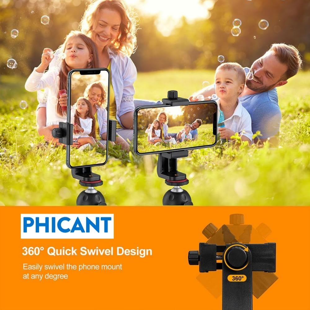 Phone Tripod Mount Adapter/Universal Tripod Cell Phone Holder, Fits An