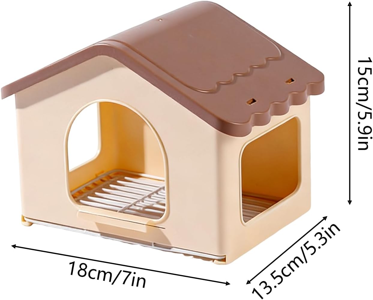 Small Bird Nest House, Retractable Comfort Pet Supply with Padded Interior, Warm Main Feature, Indoor Aviary Accessory with Usage for Breeding Sleeping Resting Hiding Feeding Winter Cage Decoration