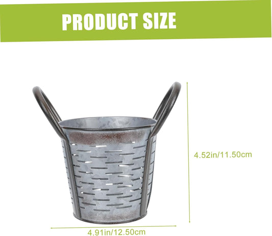 PRETYZOOM Vintage Flower Arrangement Holder Iron Flowerpot Home Planti