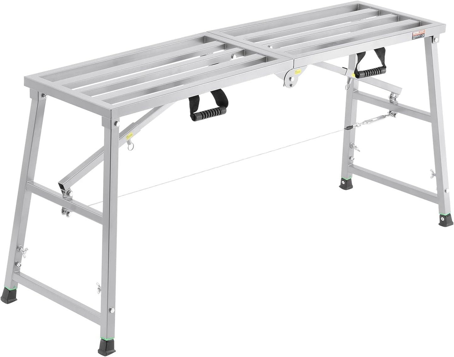 VEVOR Work Platform, 55"x 15" Portable Scaffolding Platform, Folding S