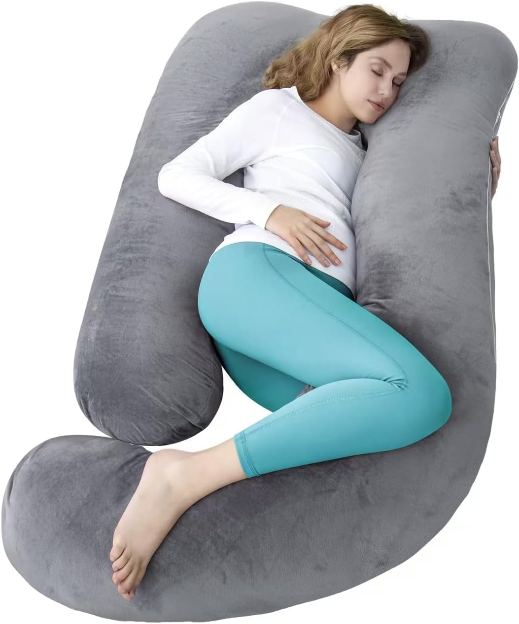 60 Inch Pregnancy Pillow for Sleeping, Extra Large U Shaped Body Pillo