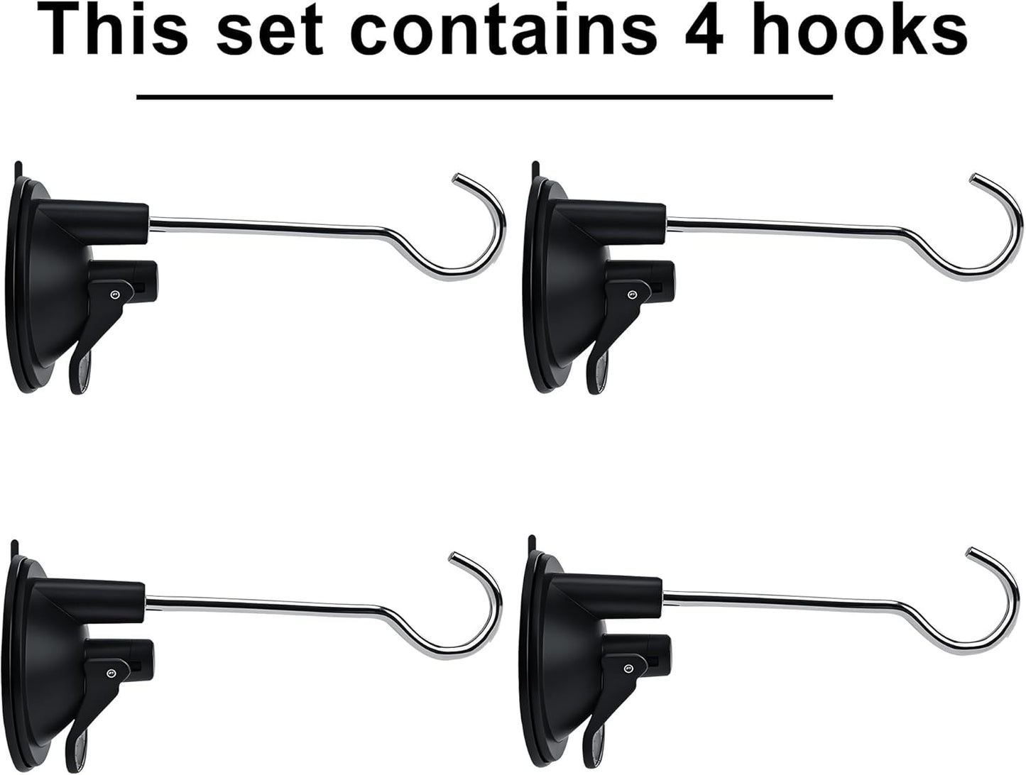 4pcs Window Suction Hooks for Bird Feeders - Compatible with Hummingbi
