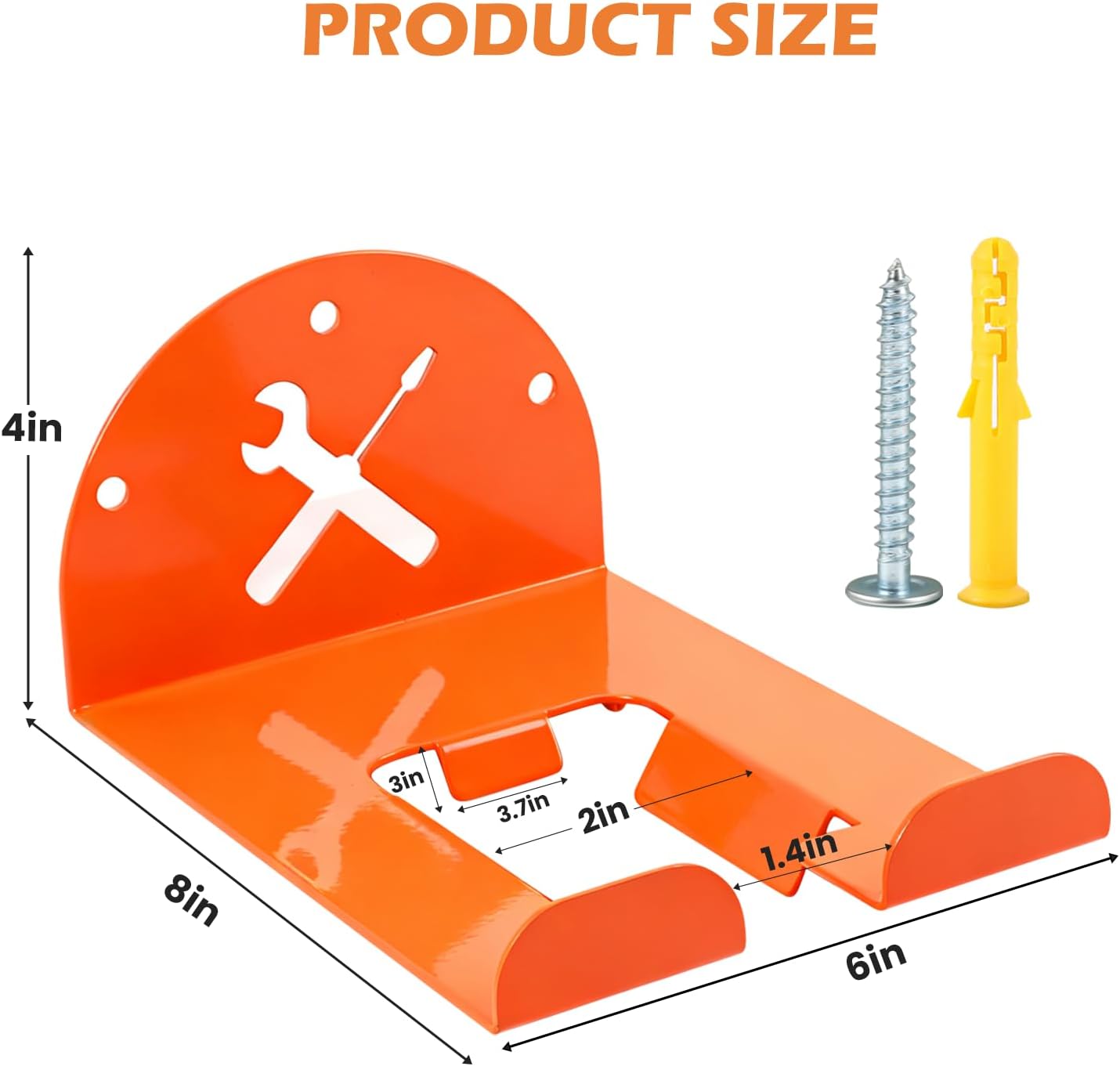 Trimmer Rack Wall Mount - Heavy Duty Wall Hanger for Grass Trimmer Gar