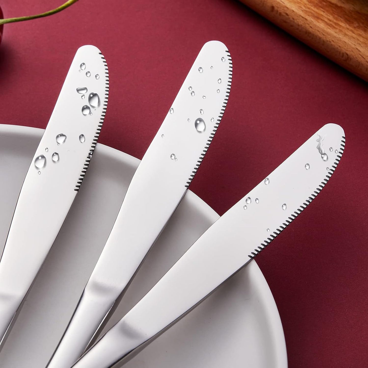 8-Piece Stainless Steel Table Knives,Dinner Knives Set,9.1-Inch (8-Pie