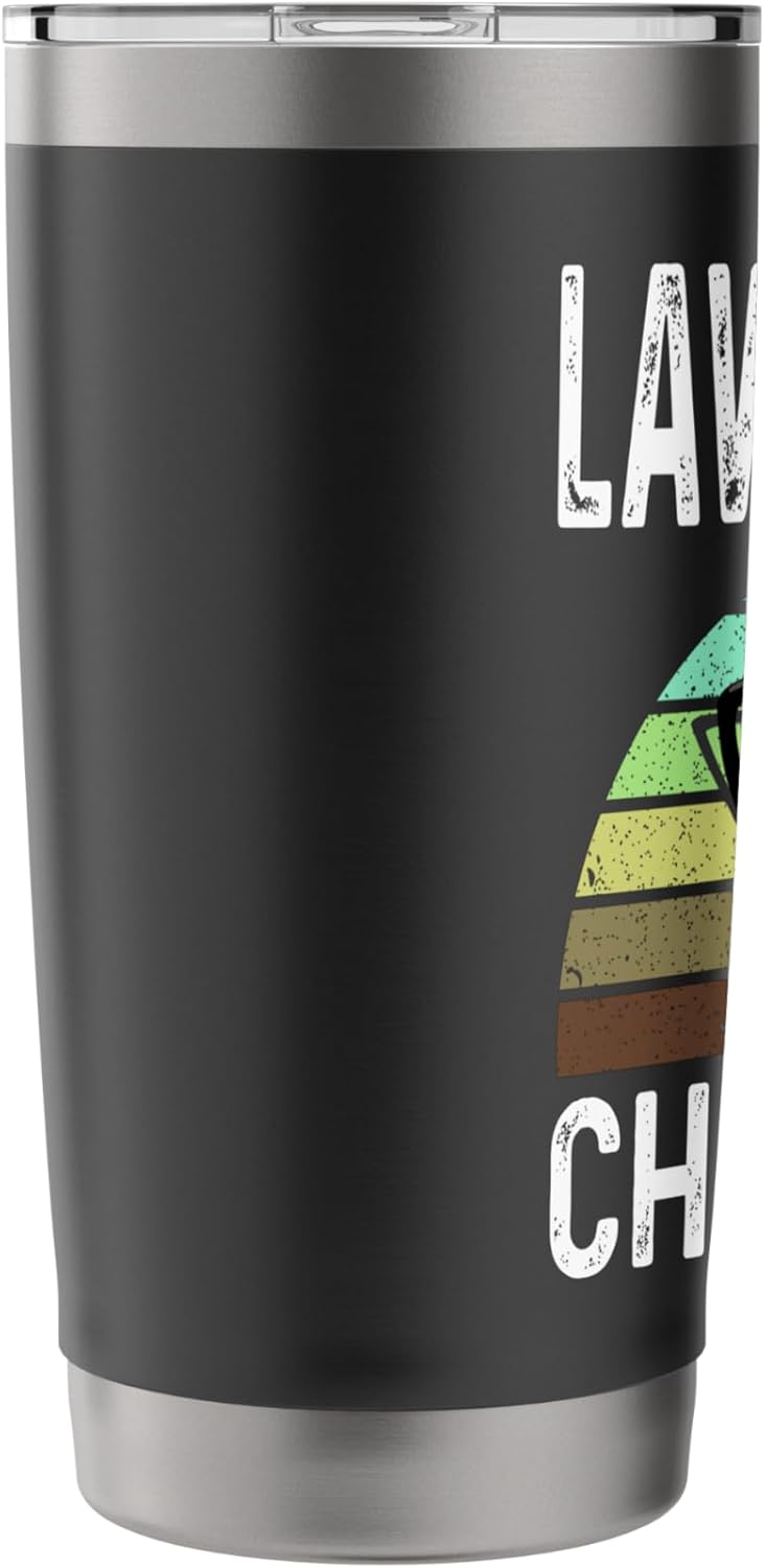 Funny Lawn Care Champion Grass Mowing Lawn Mower Dad Father Stainless Steel Insulated Tumbler