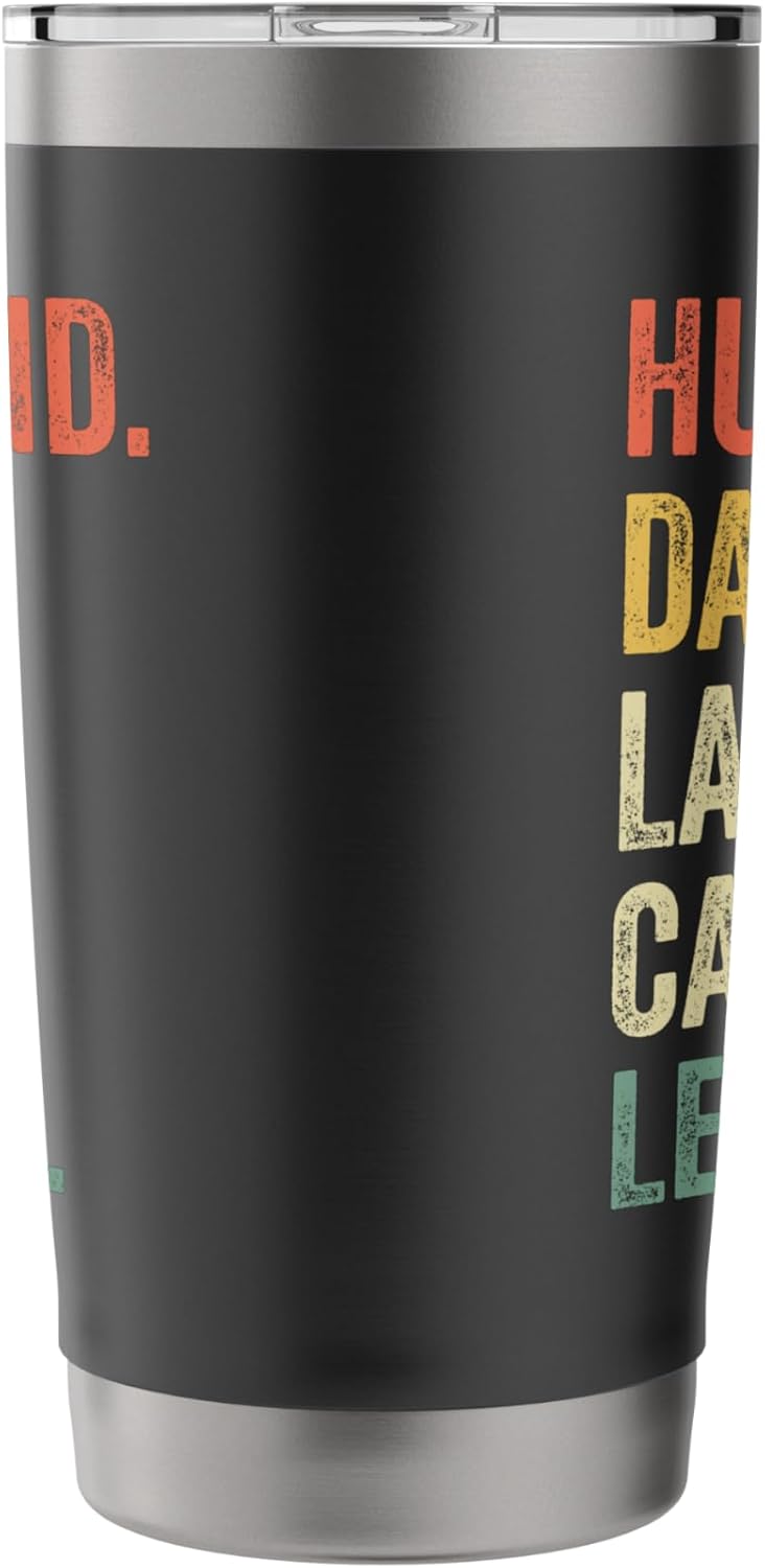 Husband Dad Lawn Care Legend Mowing Gardener Father's Day Stainless Steel Insulated Tumbler