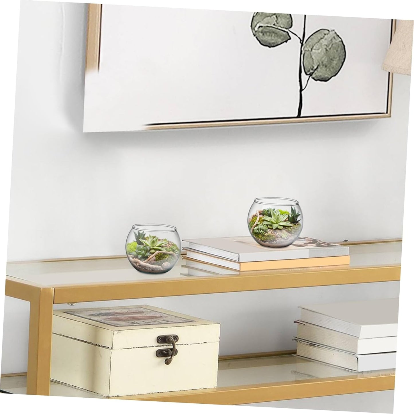 PRETYZOOM 2pcs Hydroponic Glass Vase Creative Desktop Flower Holder fo