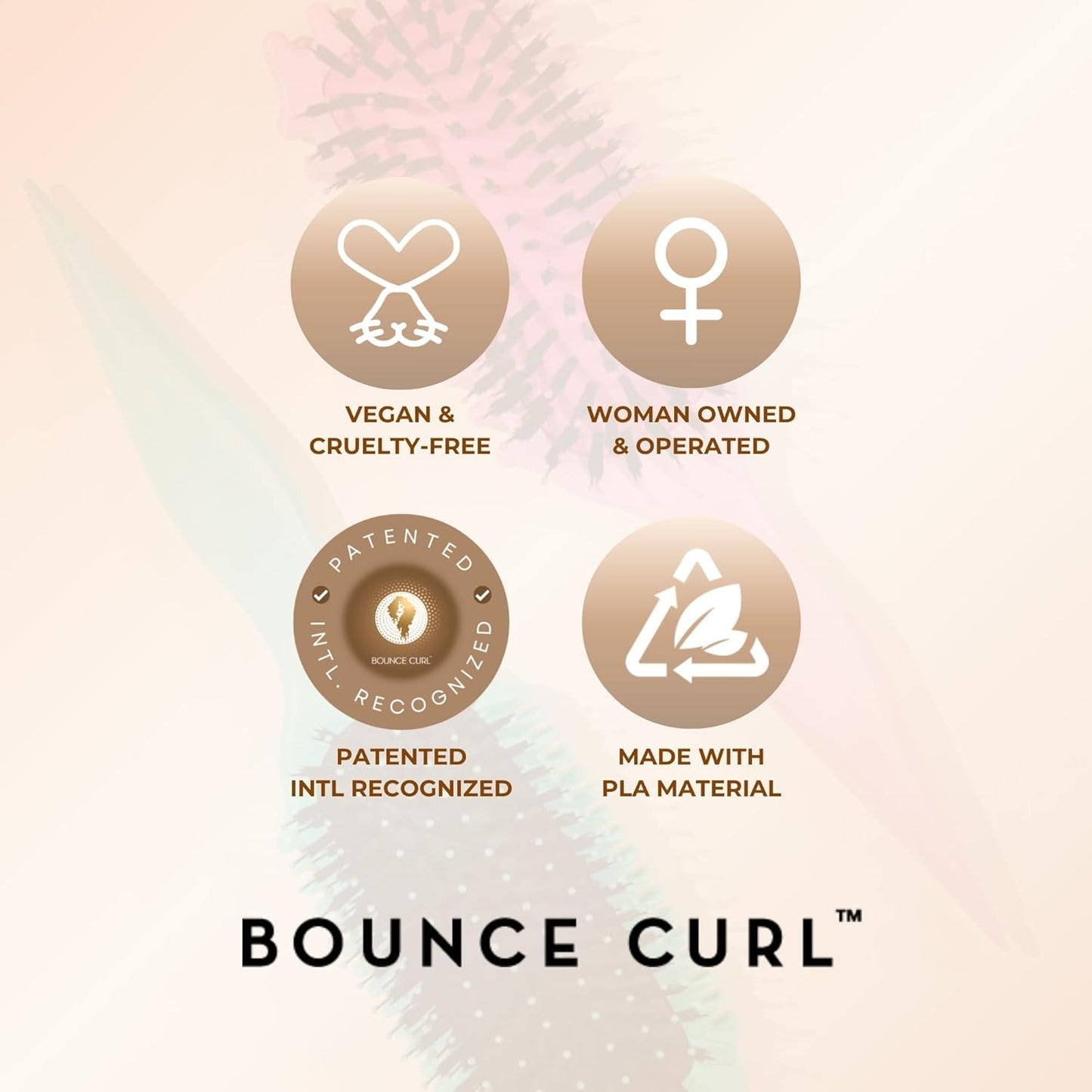 Bounce Curl Define EdgeLift Brush, 5-in-1 Tool for Effortlessly Define