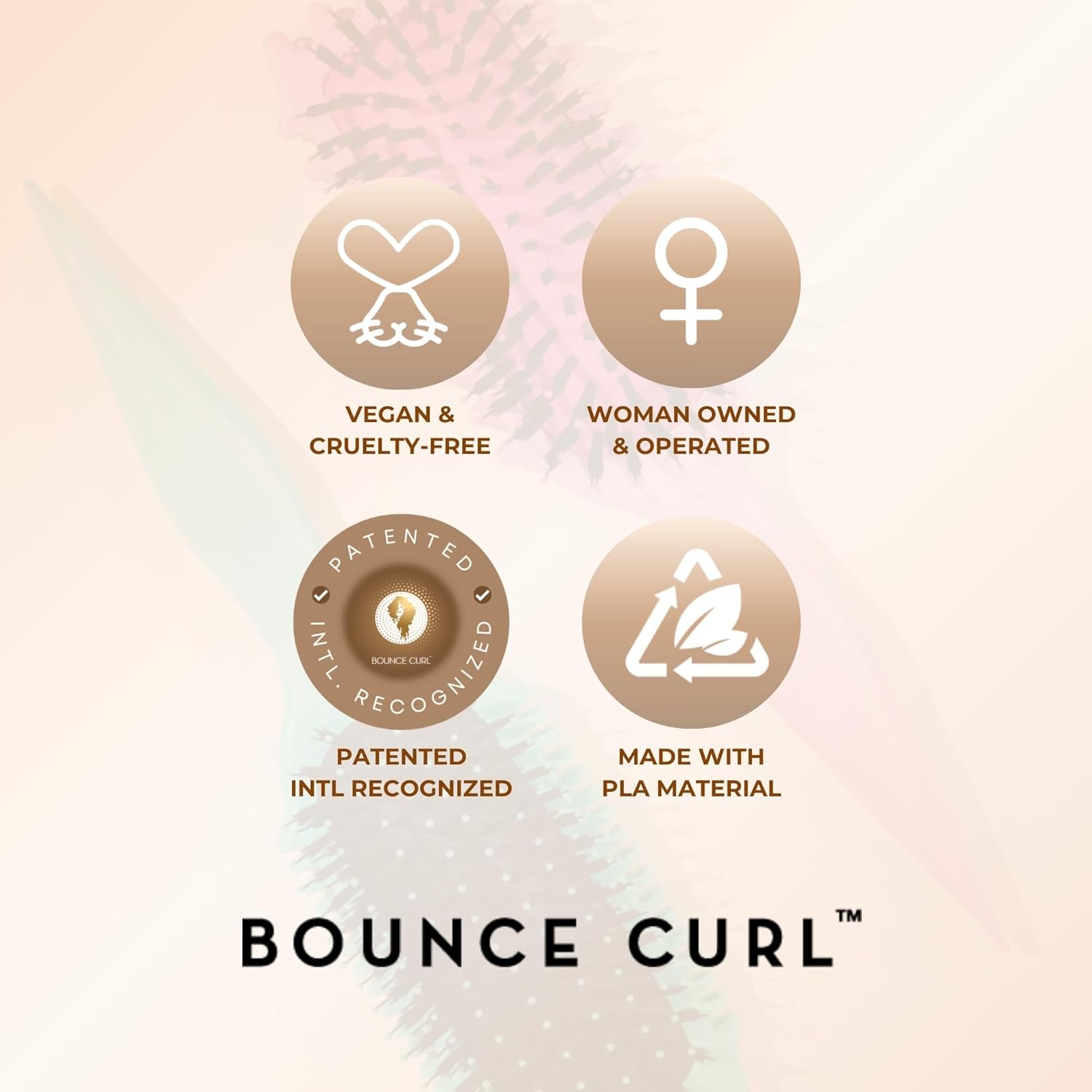 Bounce Curl Define EdgeLift Brush, 5-in-1 Tool for Effortlessly Define