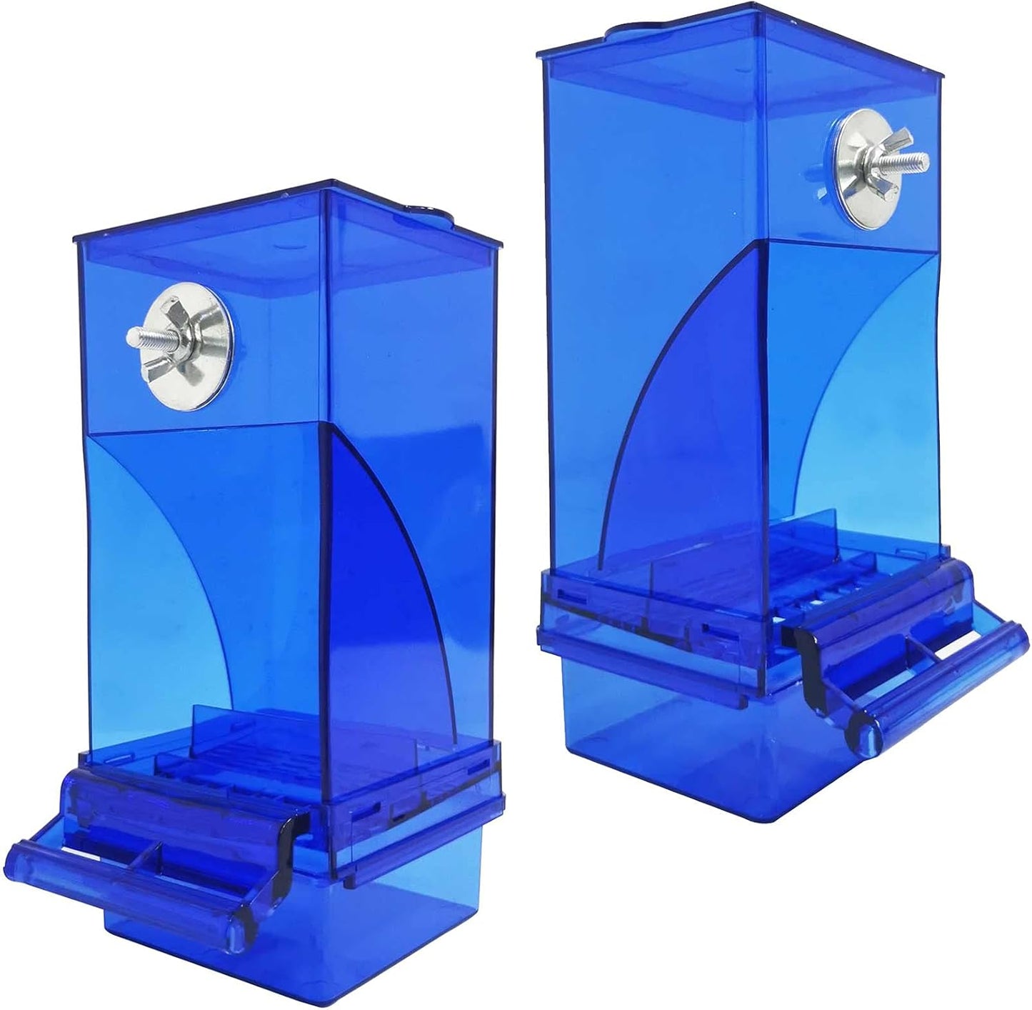 kathson No-Mess Bird Cage Feeder Automatic Parrot Feeders Seeds Contai