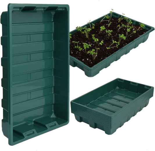 YoleShy 10 Pack Seed Starter Tray Reusable Plastic Plant Seedling Star