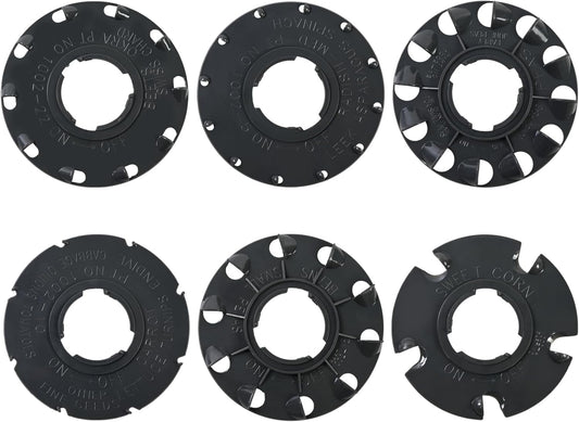 60009 Set 6 Standard Seed Plates Compatible with Earthway 1001-B Seede