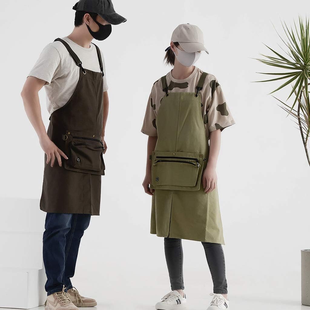 Canvas Work Apron Garden Tool Storage Apron Art Tools Apron Fashion We