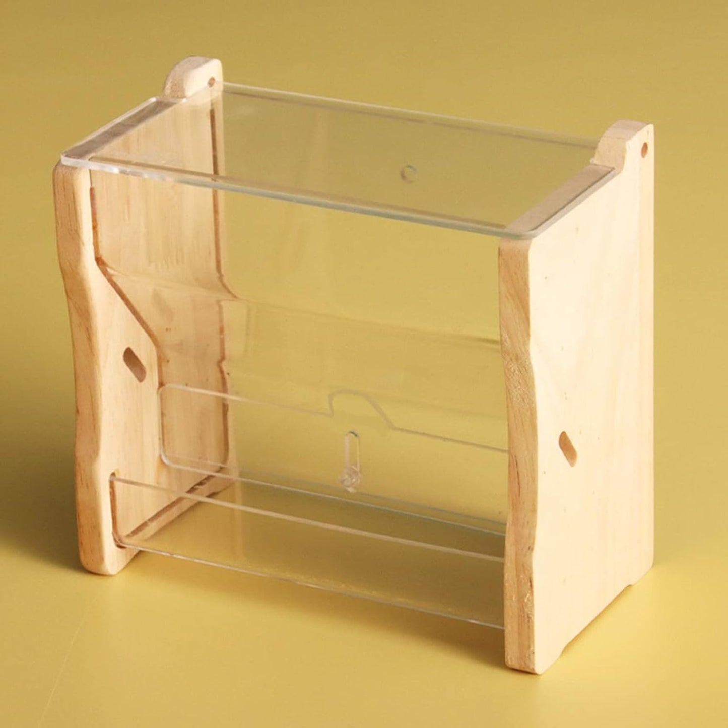 Bird Feeder for Cage No Mess Transparent Food Container Automatic Disp