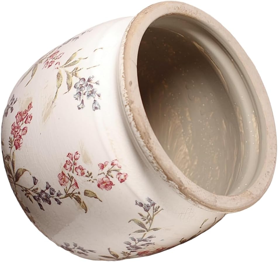 Flower Pots, Vintage Ceramic Planters for Indoor Plants, 6.29'' Plant 