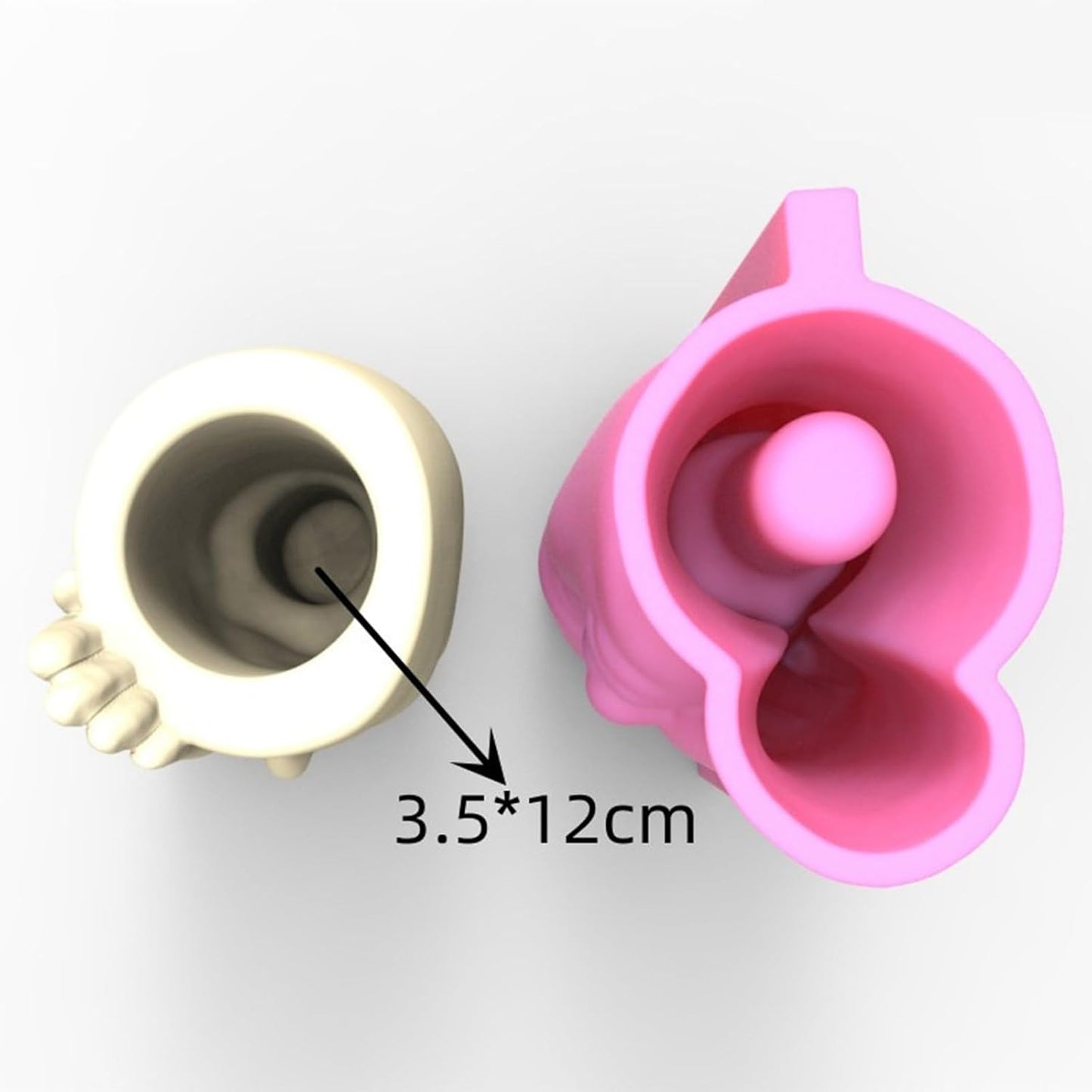 Planter Vase Moulds Screened Human Face Shape Cements Silicone for Han