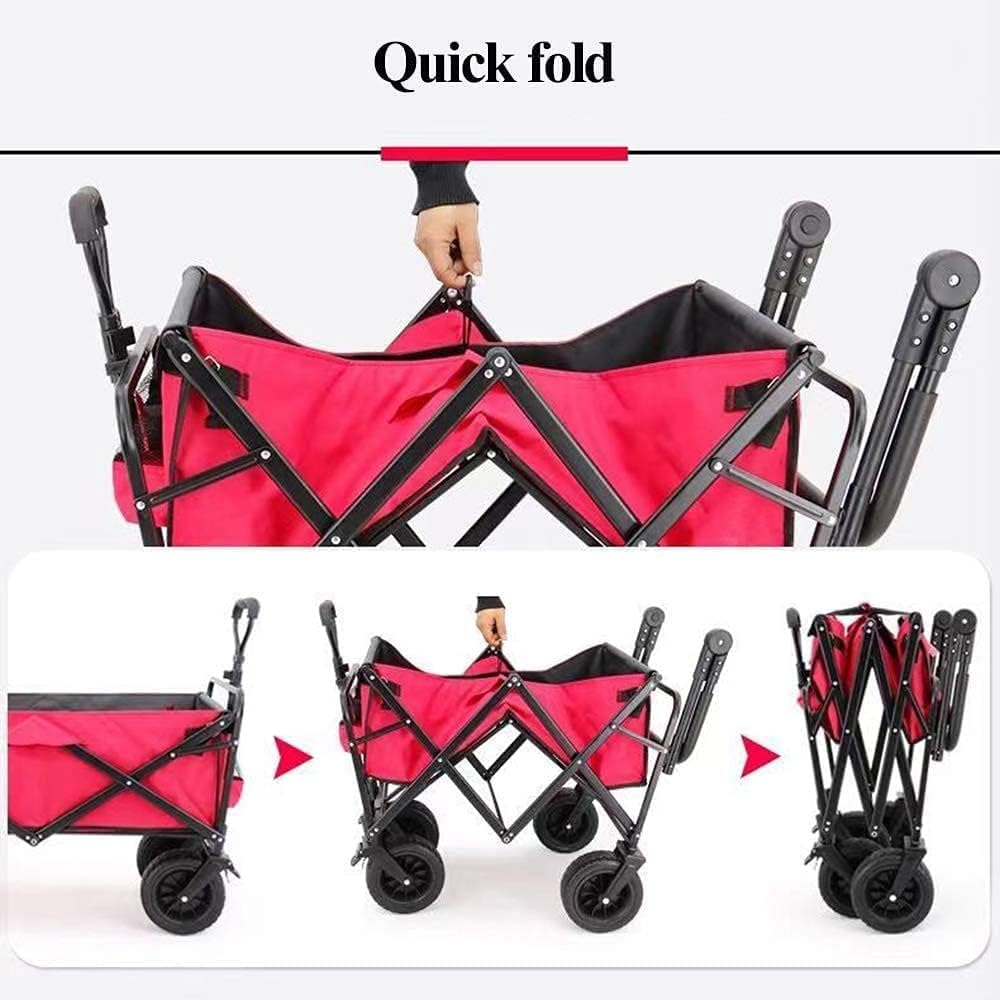 Handcart, Outdoor Multi-Function Wagon, Heavy-Duty Garden Portable Tro