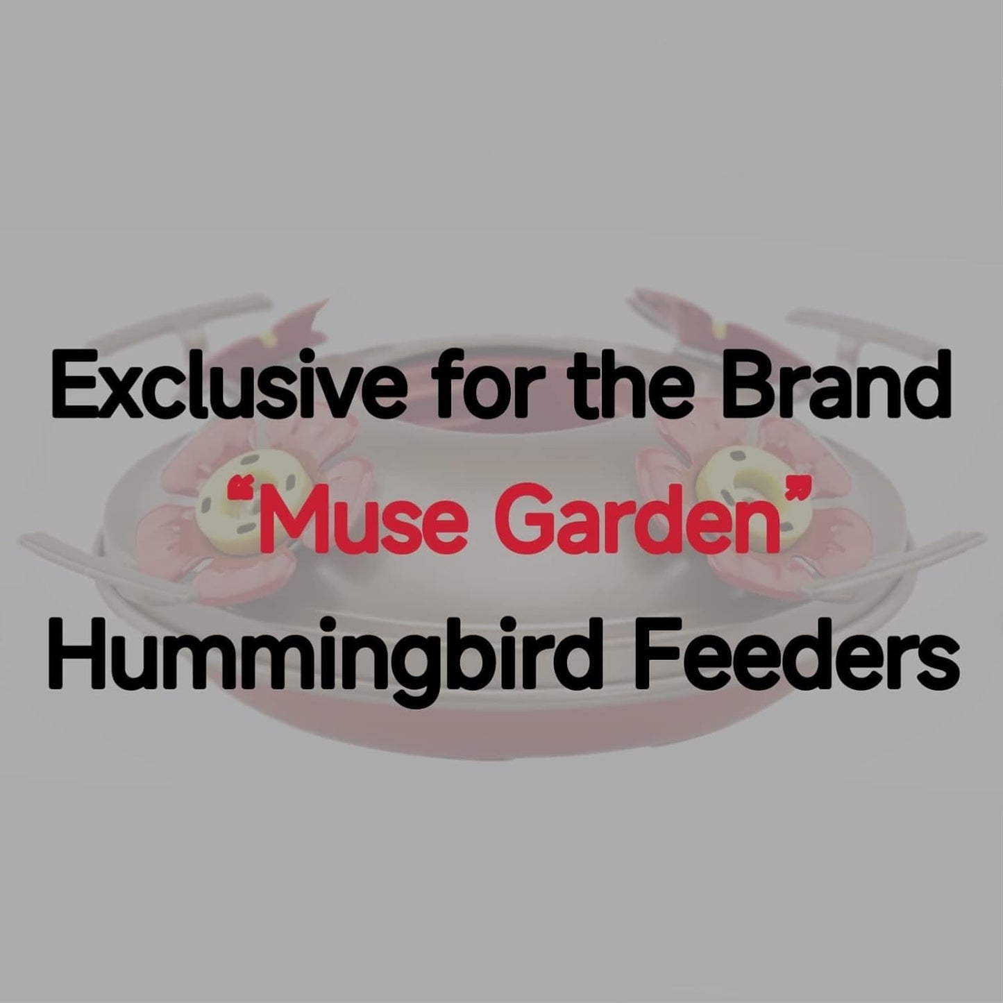 Muse Garden Upgraded Replacement Metal Base, Fits Hummingbird Feeders of Muse Garden Only, No Rust, Safe for Hummingbirds, Copper+Yellow Color Bottom