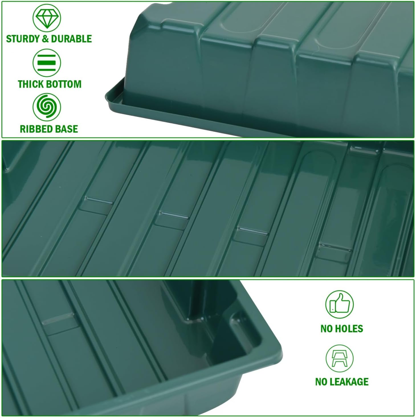 YoleShy 10 Pack Seed Starter Tray Reusable Plastic Plant Seedling Star