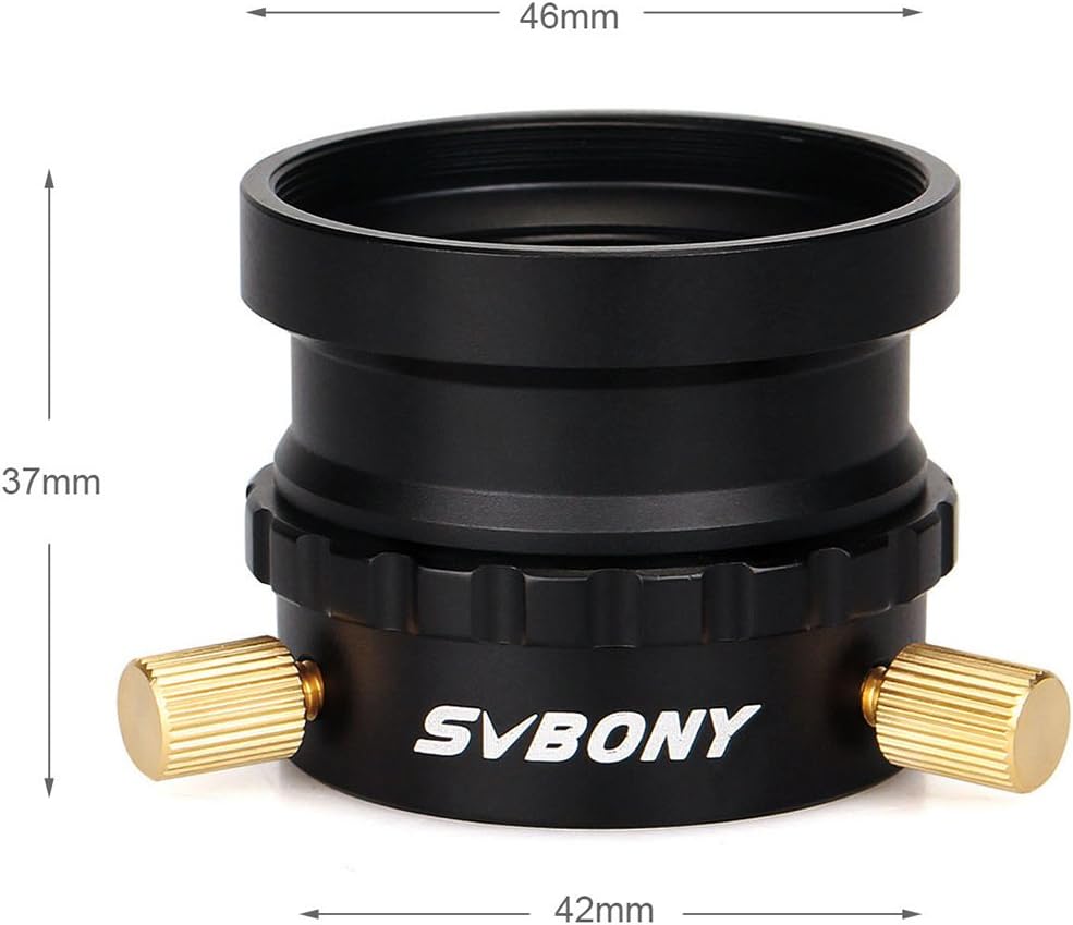 SVBONY Telescope Accessories Focuser Adapter 1.25 inches M42X0.75 Reflector Telescope Eyepiece Adapter