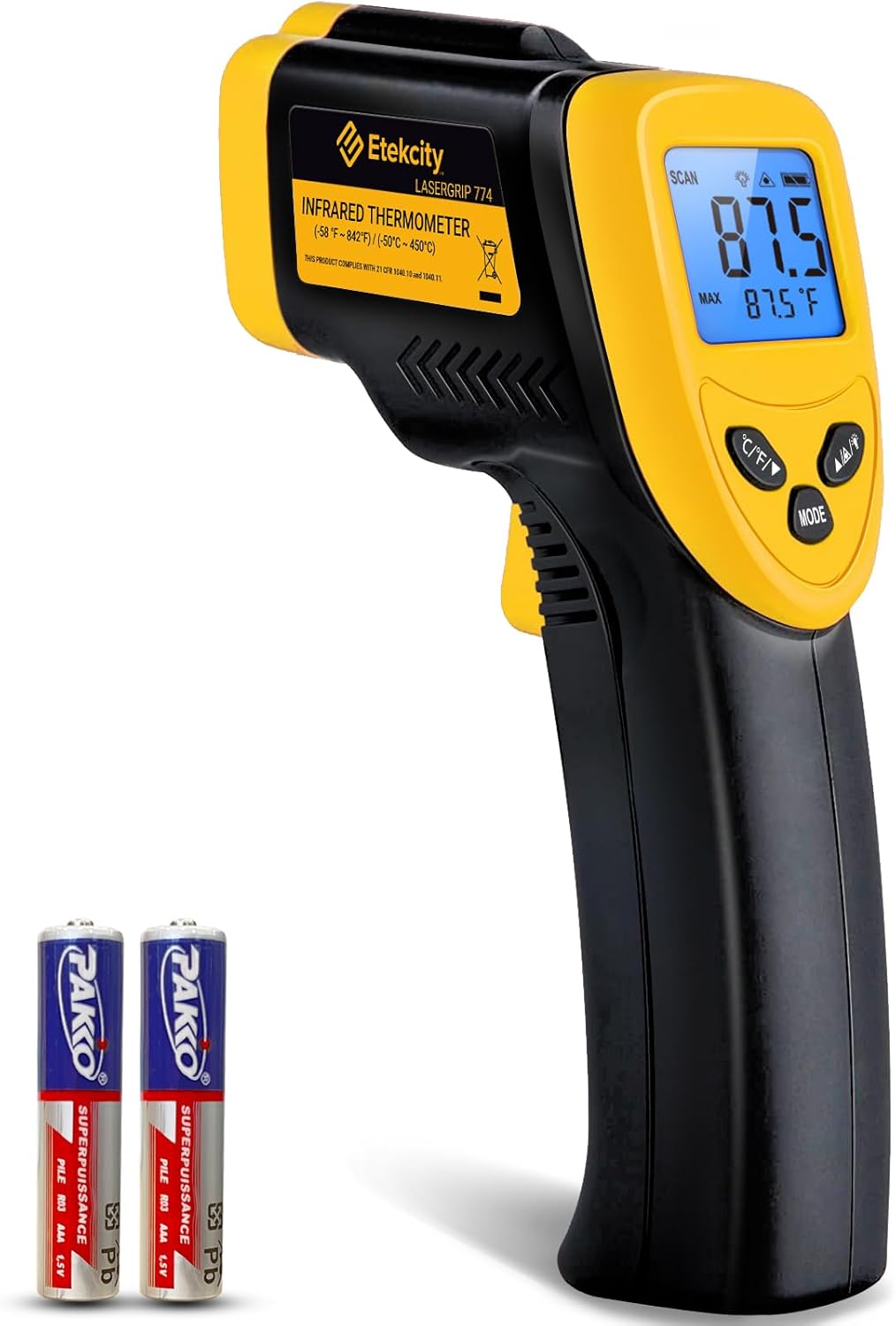 Etekcity Infrared Thermometer Laser Temperature Gun 774, Meat Food Can