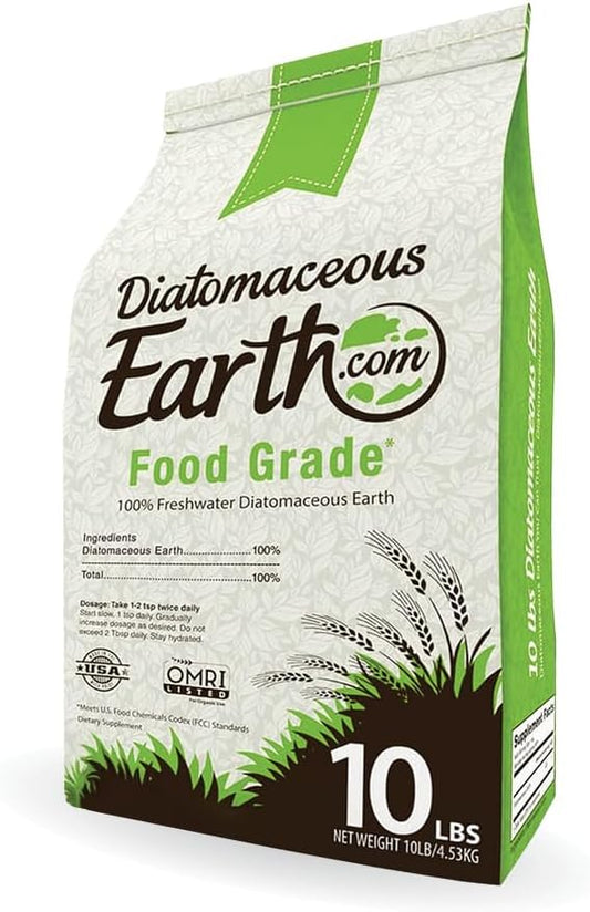 DiatomaceousEarth Food Grade Diatomaceous Earth – 10lb | 100% Organic,