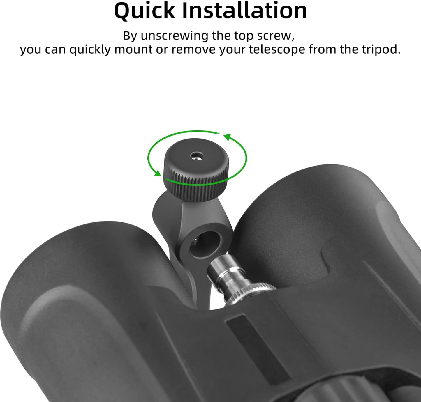 Binocular Tripod Adapter, Binocular Mount 1/4 Inch Threading Mount Aluminium (s1)