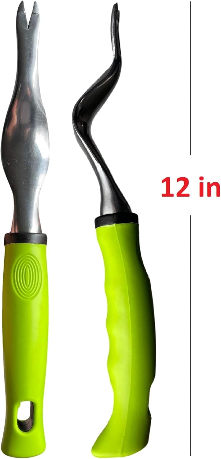 Garden Guru Hand Weeder Tool with Ergonomic Handle - Weed Puller for P