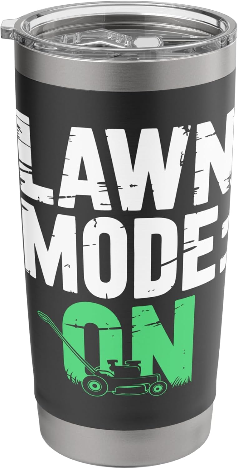 Lawn Care Mowing Garden Landscaping Gardening Lawn Mover Stainless Steel Insulated Tumbler