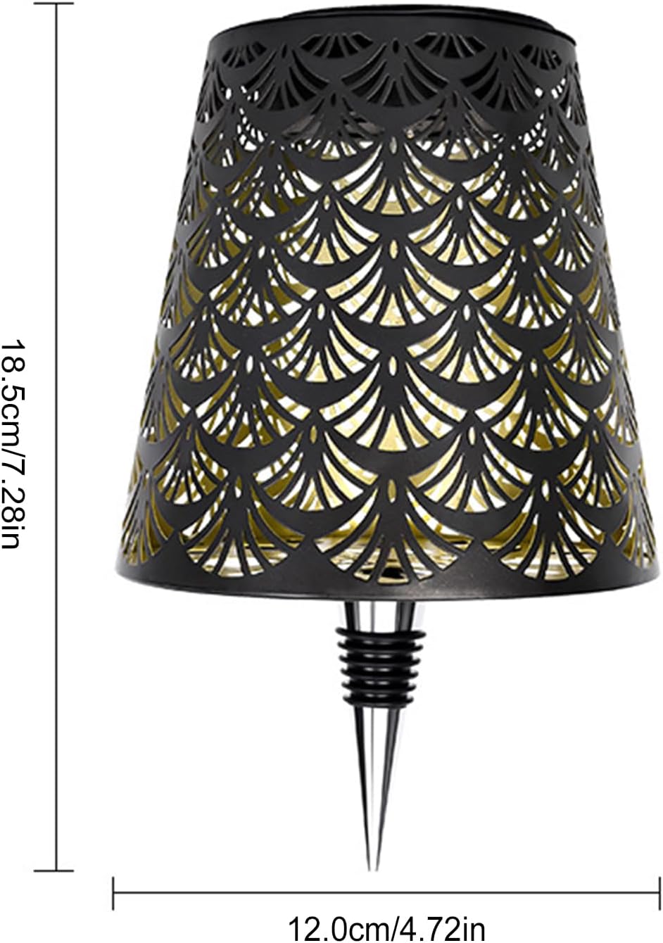 Lamp with Wine Bottle Shade – Hollow Shade Lighting Powered by Solar Energy, Lamp for Bottles – for Room Party Christmas Table Wedding Kitchen Bar at Home