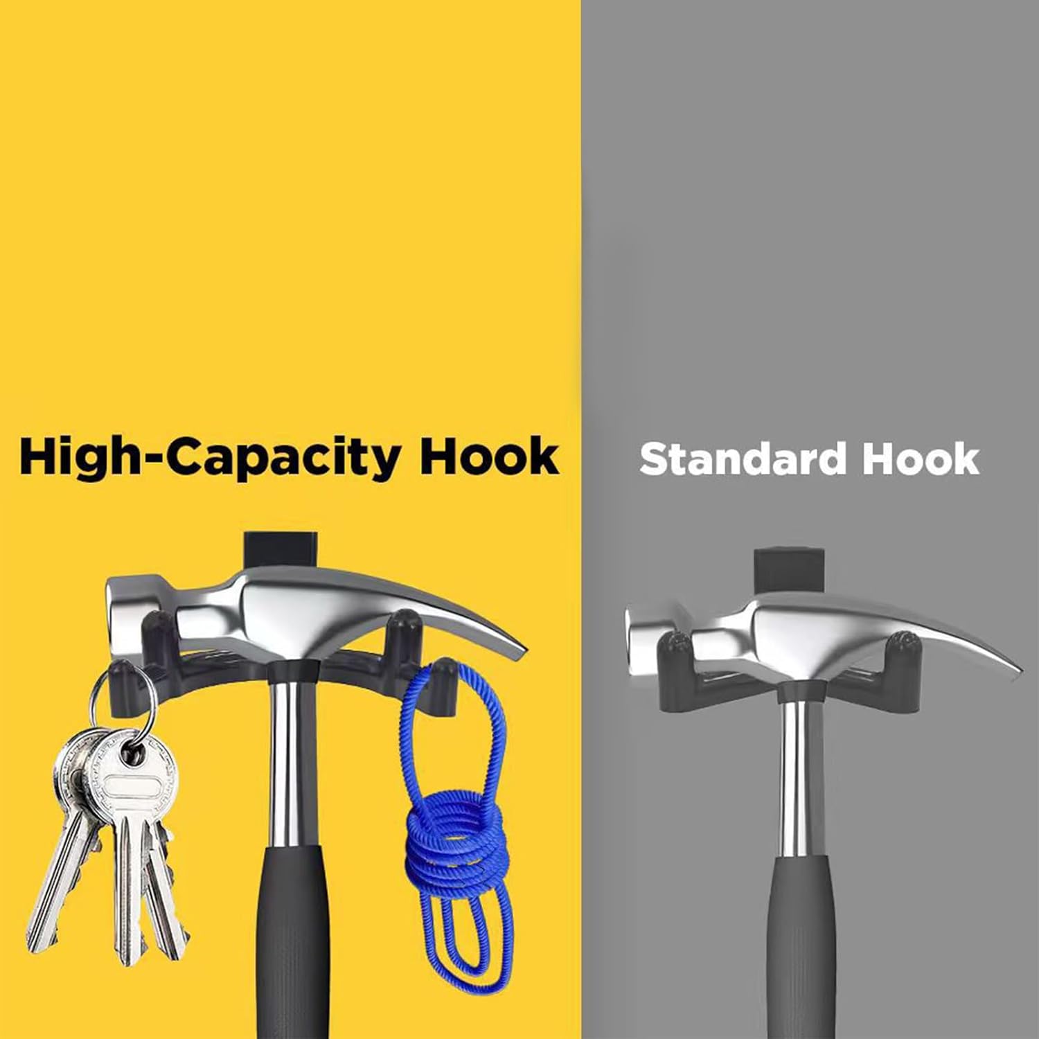 Wall Mounted Utility Hooks Heavy Duty ABS Garage Organizers for Garden
