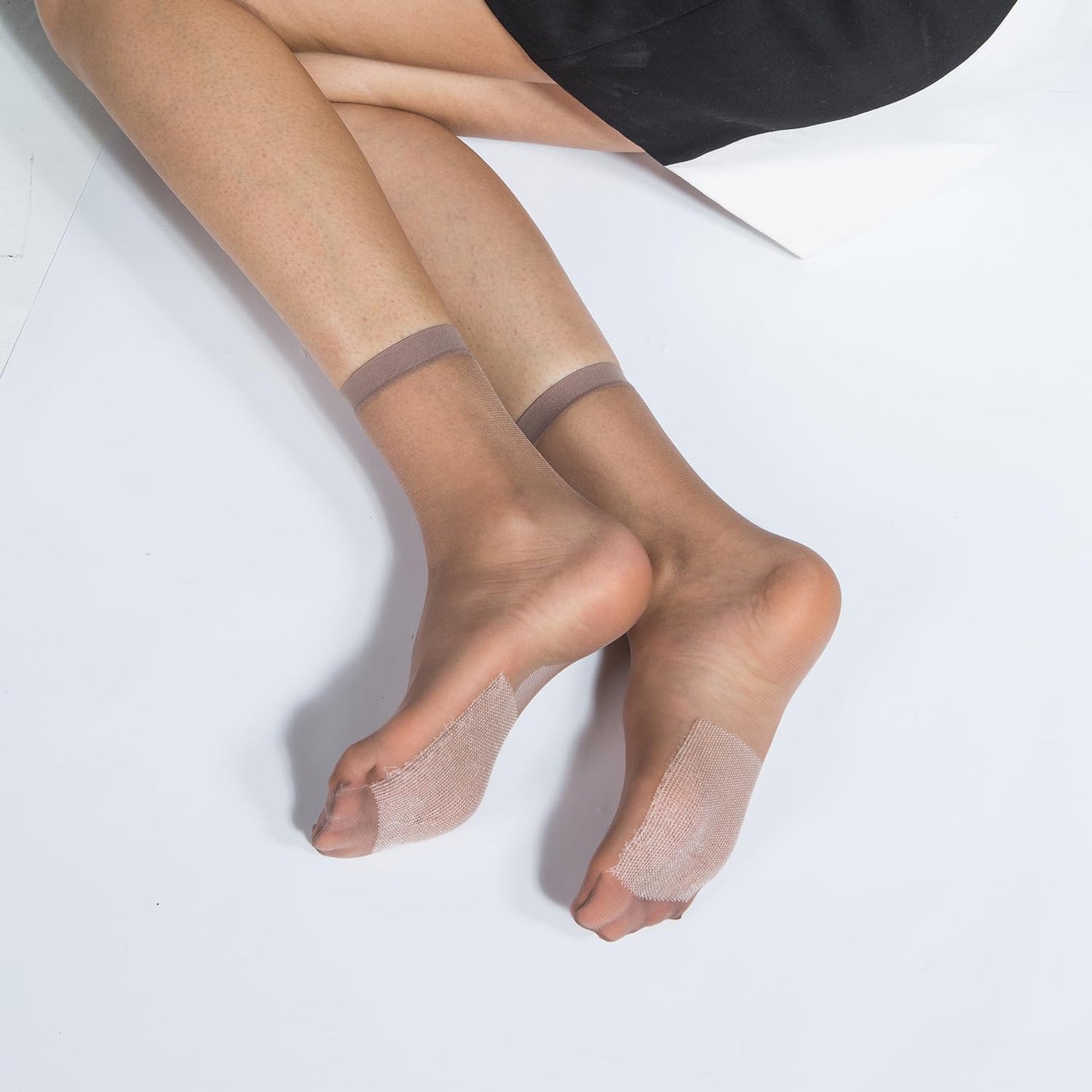 Mcool Mary 12 Pairs Womens Sheer Ankle Socks Nude Stocking Summer Ultr