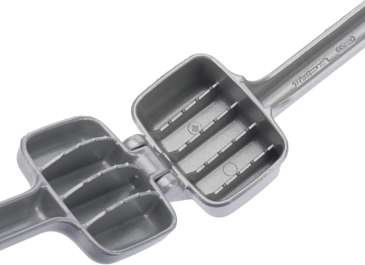 Westmark Manual Ice Crusher – German Heavy-Duty Aluminum Hand Ice Cube Crusher for Crushed Ice, Portable Bar Tool for Cocktails & Drinks, Dishwasher Safe, Bar Accessories, Gray