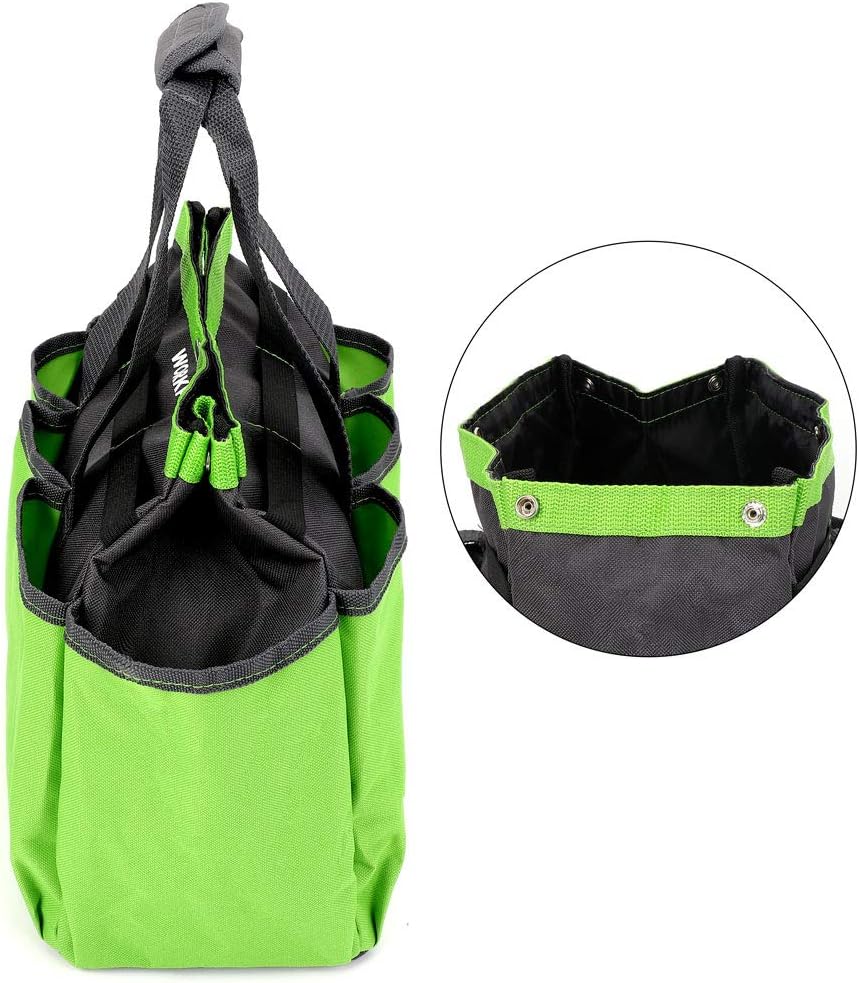 WORKPRO Garden Tool Bag, 8 Pockets Gardening Bag, Heavy Duty Oxford Ga