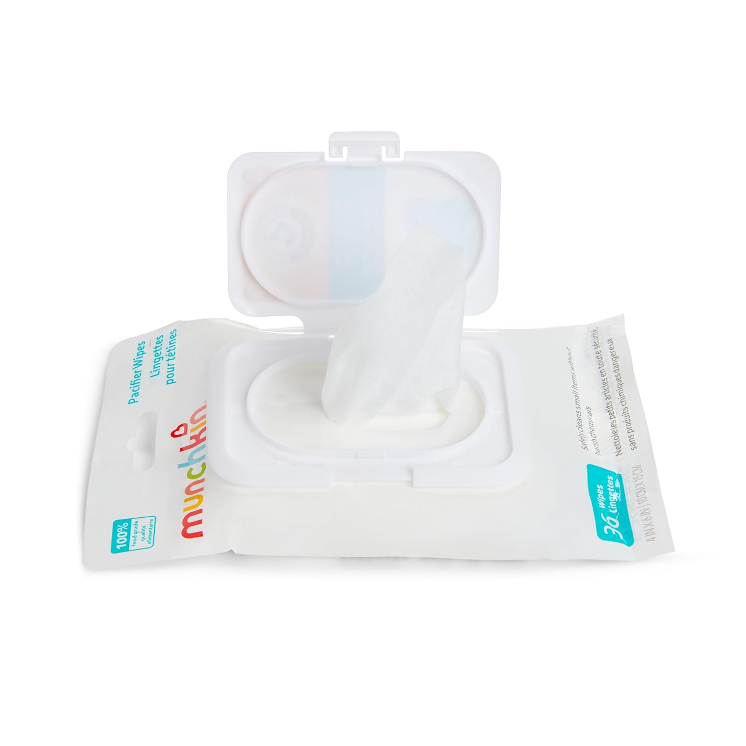 Munchkin Arm & Hammer Pacifier Wipes - Safely Cleans Breast Pump Parts