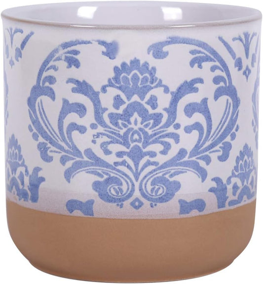 Chantel Blue 5" Flower Pot, Multi Color