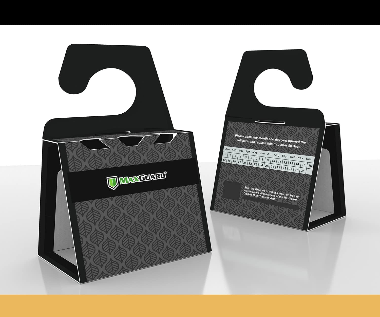 MaxGuard Clothes Moth Traps (12+2 Free Traps) Extra Strength Pheromone