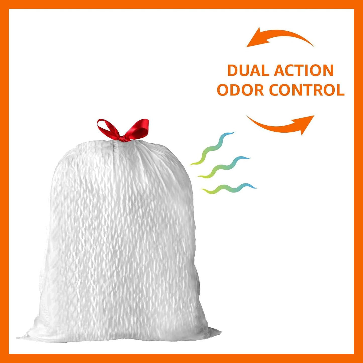 Amazon Basics Ultra-Force Tall Kitchen Drawstring Trash Bags, Classic 