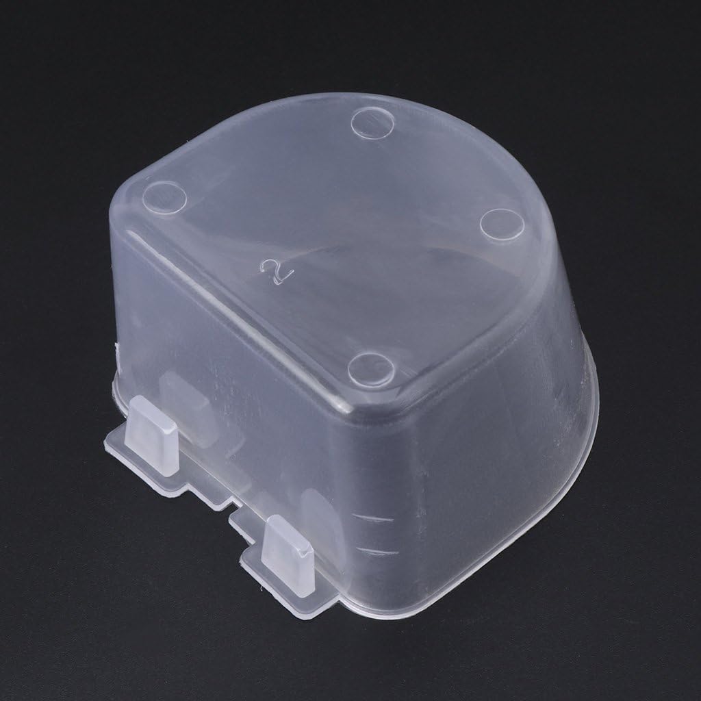 5 Pieces Bird Feeding Cups Plastic Bowls Cage Hanging Dish for Finch C