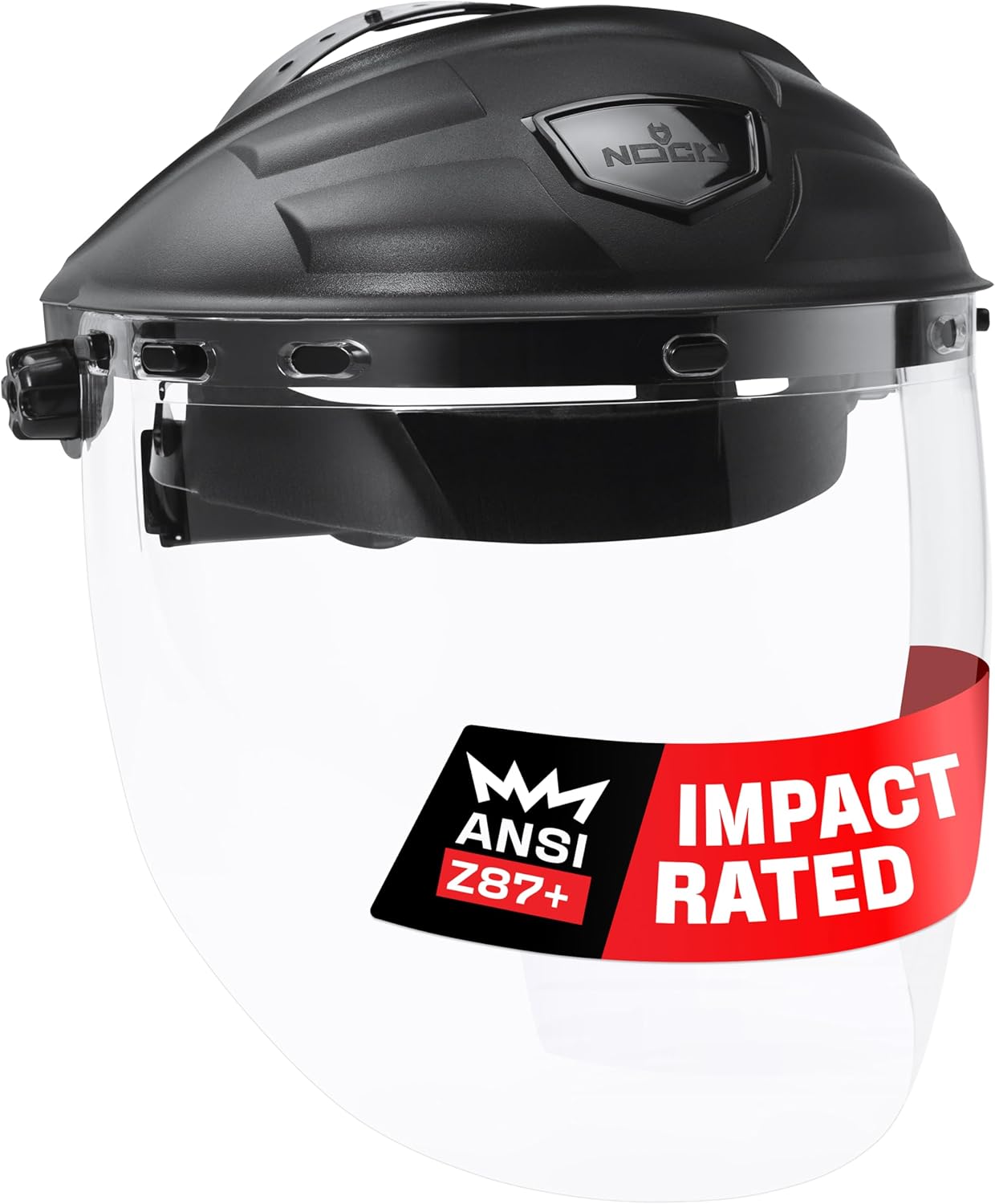NoCry Premium Safety Face Shield for Grinding and Cutting — Clear Anti