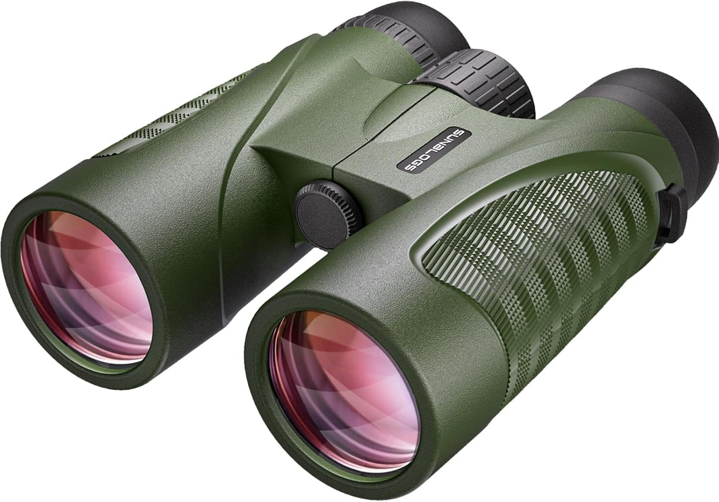 12x42 Binoculars for Adults, High Powered, BAK4 Prism, Waterproof Binoculars, Lightweight Binocular for Bird Watching, Hunting, Travel, Stargazing Cruise (Green)