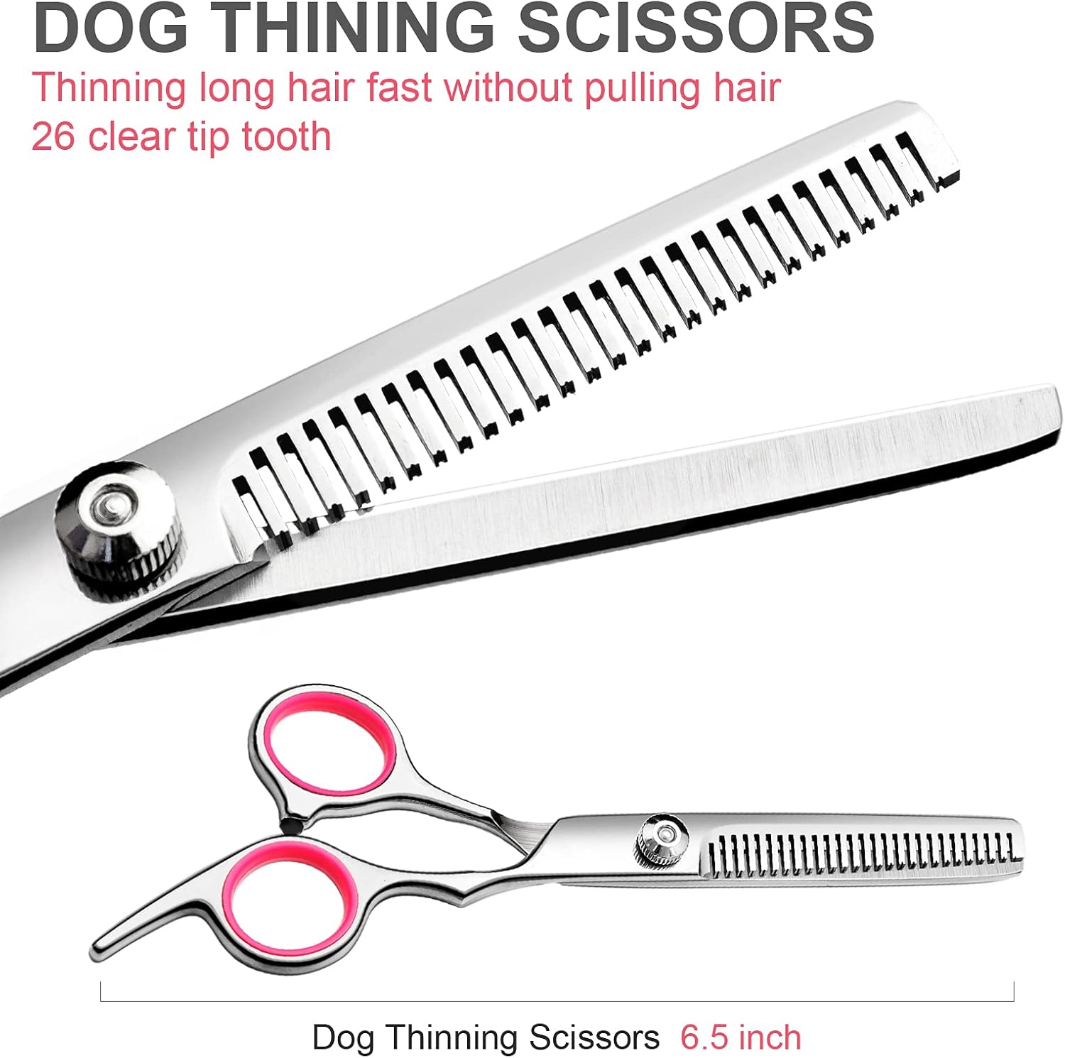 Dog Grooming Scissors with Safety Round Tips Stainless Steel Professio
