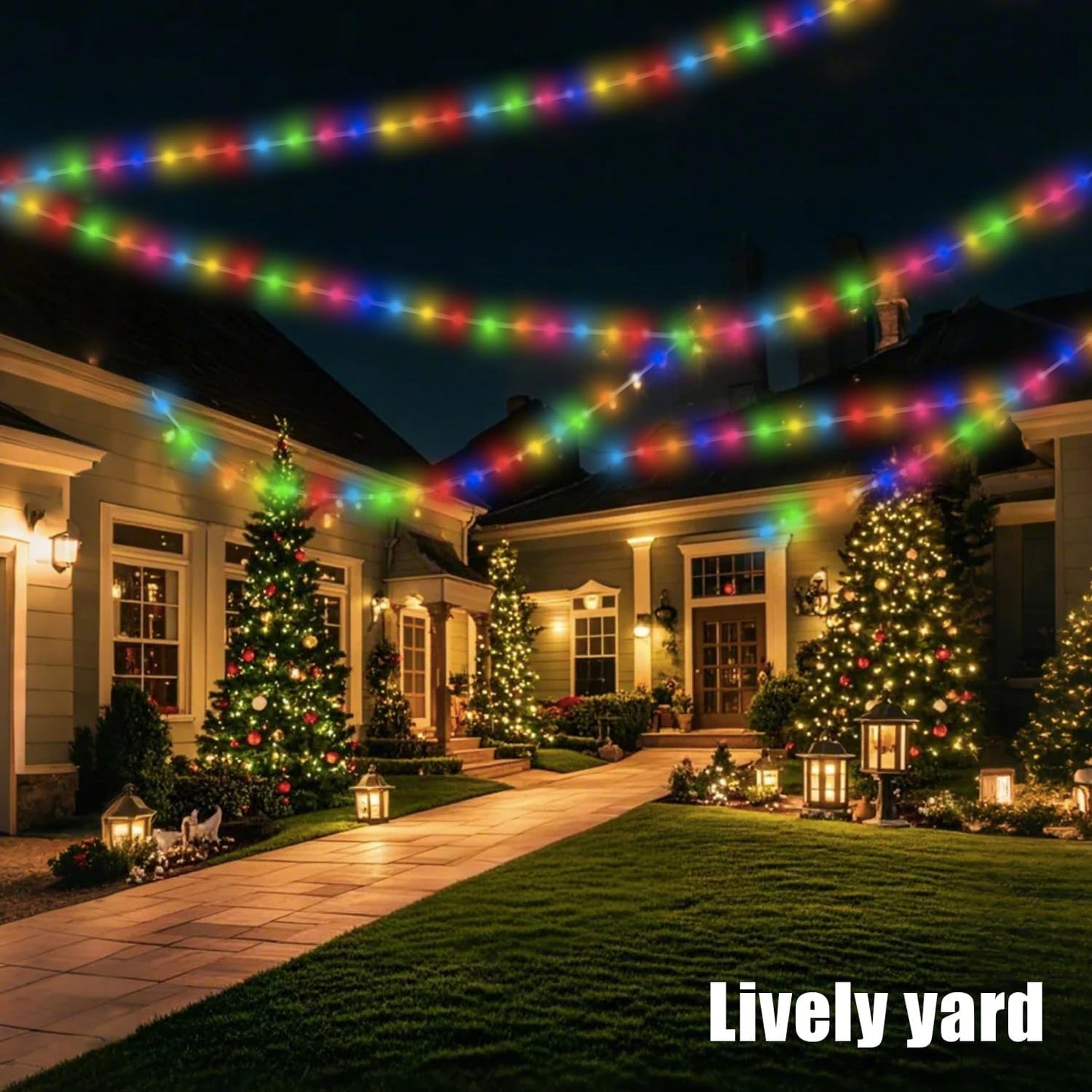 (Multicolor Fairy Light Solar Outdoor 33Ft 100 LED Rope Lights for Outside 8 Modes Solar Rope Lights Outdoor Waterproof for Patio Fence Party Garden Yard Home Holiday Tree Decoration.