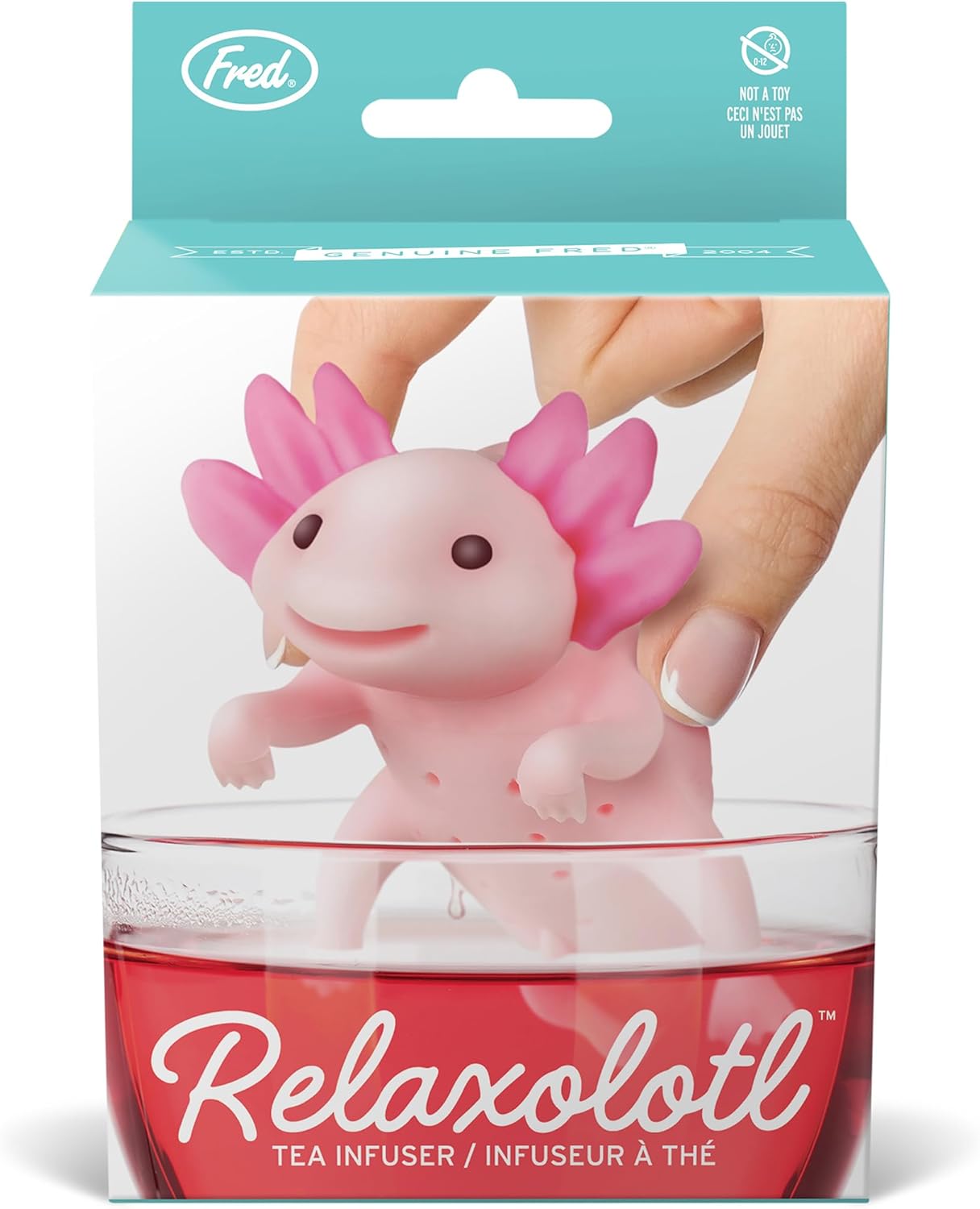 Genuine Fred RELAXOLOTL Tea Infuser, Cute Axolotl Design, For Loose Le